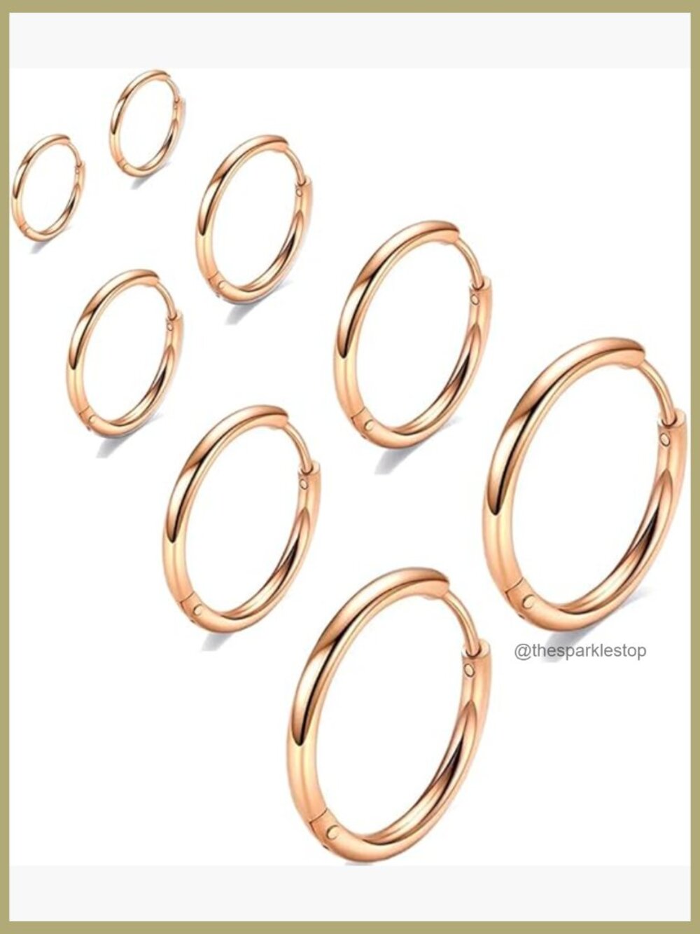 316l Surgical Stainless Steel Huggie Hoop Earrings 6-14mm Hypoallergenic